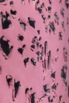Dettaglio di un'opera di Lucio Fontana