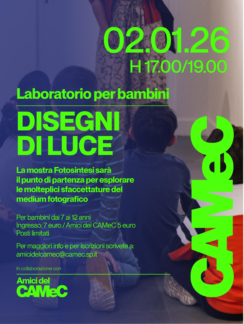 2 gennaio 2026 - Laboratori di Luce, laboratorio creativo per bambini dai 7 agli 11 anni dalle ore 17 alle ore 19